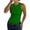 Green, variant on Women's Ribbed Sleeveless Tank Top, Racerback Thick Strap Casual Camisole, Solid Color Basic Cami for Women, Summer Layering Tops, Everyday Basic Casual Tops for Women Beige L