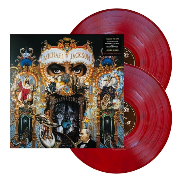 Michael Jackson Dangerous 2 Lp Acetato Vinyl / Rojo