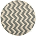 thumbnail image 6 of Safavieh Courtyard Bailey Chevron Indoor/Outdoor Area Rug, 7'10" x 7'10" Square, Grey/Beige, 6 of 11