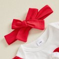 thumbnail image 6 of Cjfdfy Newborn Baby Girls Christmas Outfit My 1St Christmas Letter Print Romper With Plaid Pants Headband Three-piece Set Cute Christmas Fall Winter Clothes, 6 of 9