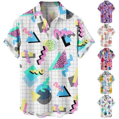 

Casual Button Down Short Sleeve Summer Shirts with Pocket Mens Short Sleeve Button Down Shirts