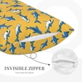 thumbnail image 3 of Lsque Shark Print Pattern Pillow Case – Soft & Cozy Throw Pillow Cover, Hypoallergenic Cushion Case for Sleeping Women with Envelope Closure-20"x30", 3 of 6