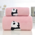 thumbnail image 1 of Xihbxyly Juego de Toallas Coral Bear, Toallas de Baño y Faciales de Algodón Suave, Alta Absorción, Ligeras y Anticaída, Multiusos para Baño, Spa, Playa, Gimnasio, Set de Regalo de 3 Piezas., 1 of 2