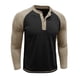 thumbnail image 2 of pstuiky camisetas de manga larga para hombre, Camisa informal de manga larga raglán con botones y parches lisos para hombre tops de invierno para hombre xl, 2 of 6