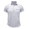 thumbnail image 4 of kamemi Men Polo Mens Polo Shirts Performance Moisture Wicking Mens Golf Shirt Fashion Print Golf Shirts Short Sleeve(White,M), 4 of 5