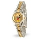 thumbnail image 1 of Reloj Disney Mickey Mouse para mujer, esfera dorada, acero inoxidable, 1 of 5