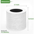 thumbnail image 4 of Core Mini-RF Filter Compatible with LEVOIT Core Mini Air Purifier, 3-in-1 H13 HEPA High-Efficiency Activated Carbon filter for LEV, 4 of 6