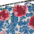 thumbnail image 4 of Waterproof Pioneer Shower Curtain 72x84 Inch Polyester Unique Cute Floral Shower Curtain for Bathroom Hotel Home Decor with 12 Plastic Hooks, 4 of 5