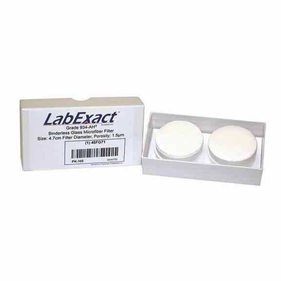 Labexact Glass Microfiber Filter,47mm dia.,PK100 LSS-AH4700