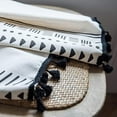 thumbnail image 5 of Nvzi Farmhouse Cotton Linen Window Curtain Panel with Tassels Geometric Print Country Style Room Darkening Curtain Panel for Bedroom Living Room, 1 Piece (59"x102",Black), 5 of 5