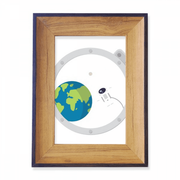 Universe And Alien Out Of Window Photo Frame Exhibition Display Art Desktop Painting