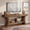 Rustic Brown, variant on Fnova 63" Solid Wood TV Stand up to 75", Farmhouse Media Console Table with Storage, Low Entertainment Center for Living Room, Brown