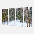 thumbnail image 2 of Snowy Road dans la Forêt - Impression sur Toile Paysage, 2 of 3