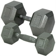 Champion Barbell Compact Solid Hex Dumbbell, Multicolor,100 lb