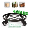 thumbnail image 2 of AMAGABELI GARDEN & HOME Carrito para Plantas con Ruedas Servicio Pesado 14 Paquete de 2 Soportes para Plantas con Ruedas Carro para Plantas Ruedas de Hierro con Bloqueo Ruedas Redondas para Mover Mace, 2 of 6