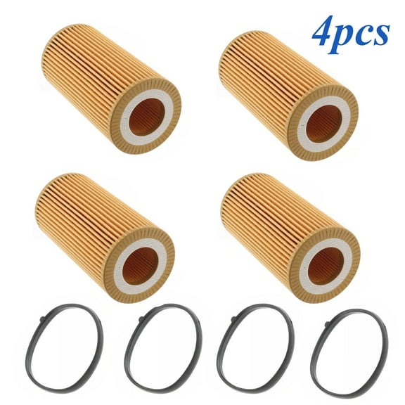 4Pcs Oil Filter For Audi A4 TT VW Golf Rabbit Jetta Passat Eos 2.0 T 2.5 T