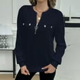 thumbnail image 2 of lulshou Women's Fall & Winter Sweater Loose Solid Small Cable Knit Half Zip Top Long Sleeve Soft Pullover, Navy, XL, 2 of 7