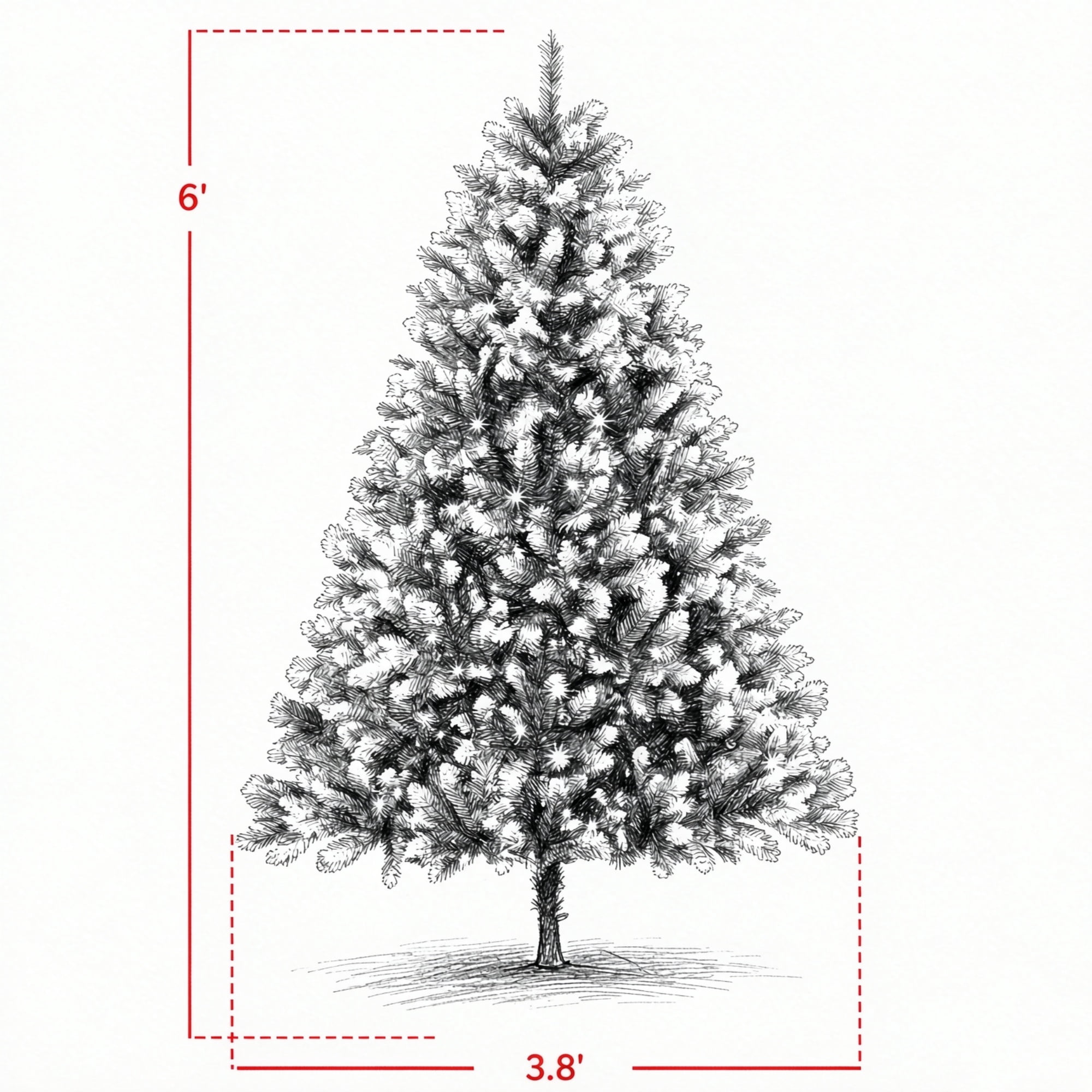 Pre-Lit Artificial Christmas Tree with Hinged Branches, 6 ft, 1020 PVC Tips, 350 Dual-Color LED Lights, Remote Control, Metal Base