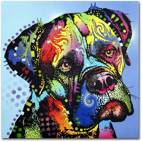 Trademark Fine Art Dean Russo Mastiff Warrior Canvas Wall Art - 24x24