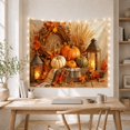 thumbnail image 5 of Lit Candle Autumnal with Harvest Arranged Wooden, Cozy Farmhouse for Farmhouse Decor Lovers, Aesthetic Wall Decor, Halloween Gift, Tapestry Wall Hanging for Dorm and Living Room, 5 of 7