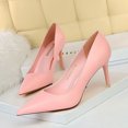 thumbnail image 3 of Zapatos de tacón alto para mujer, de estilo coreano, sencillos, versátiles, con punta estrecha, profesionales, ajustados, a la moda, 3 of 5