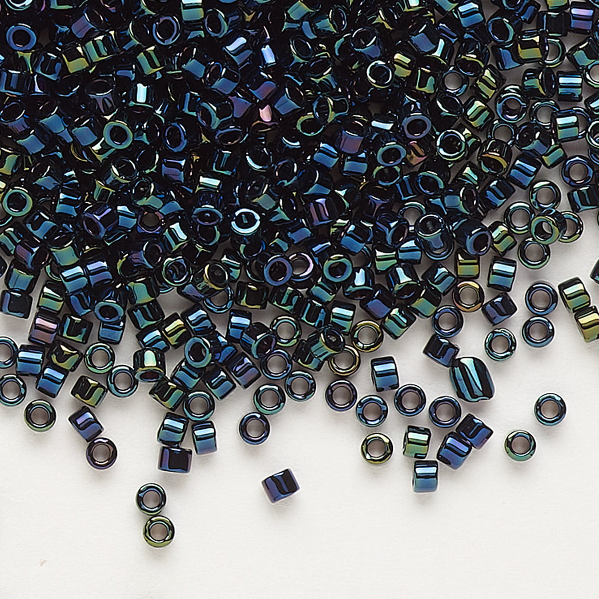 DIY Jewelry Navy Blue Iris Higher Metallic 11/0 Round Seed Beads