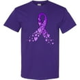 thumbnail image 3 of Inktastic Alzheimer's Awareness Purple Ribbon Made of Heart T-Shirt, 3 of 5