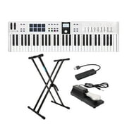 Arturia KeyLab Essential 61 mk3 MIDI Keyboard Controller with Stand Bundle