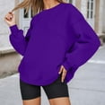thumbnail image 2 of Women Oversized Sweatshirts 2025 Fall Casual Crewneck Pullover Long Sleeve Tops Soft Comfy Loose Fit Workout Shirts, 2 of 4
