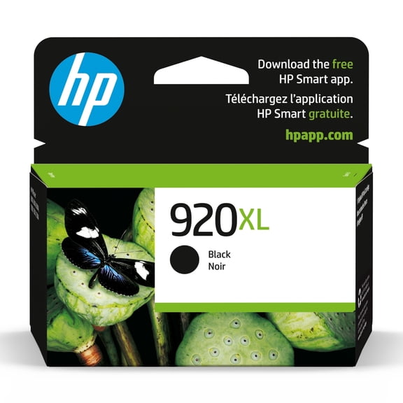 HP 920XL High-Yield Black Ink Cartridge, 1,200 Pages, (CD975AN#140). Sold without manufacturer warranty