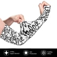 thumbnail image 3 of Uemuo Hand Drawn Snake Printed Arm Sleeves, Cooling UV Sun Protection Sports Compression for Men/Women, 3 of 8