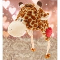 thumbnail image 4 of DolliBu I LOVE YOU Super Soft Plush Giraffe Hat - Cute Stuffed Animal with Red Heart For Valentine, Anniversary, Romantic Date, Costume Wild Life Plush Hat Gift For Boyfriend or Girlfriend - 17", 4 of 6