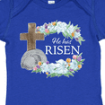 thumbnail image 4 of Inktastic Easter He Has Risen with Cross and Flowers Boys or Girls Baby Bodysuit, 4 of 5