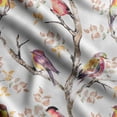 thumbnail image 1 of Soimoi Bird & Flowers PrintCotton Poplin Sewing Fabric Sold by The Yard 42 Inch WideSewing Craft Quilting/ Quilt Making Fabric -Brown, 1 of 5