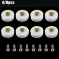 thumbnail image 7 of 4/8Pcs Replacement Shower Door Rollers / Runners / Wheels Grooved 22MM Diameter, 7 of 7