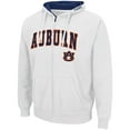 thumbnail image 2 of Men's Colosseum White Auburn Tigers Arch & Logo 3.0 Full-Zip Hoodie, 2 of 3