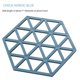 thumbnail image 5 of Salvamanteles de silicona y almohadillas calientes, 5 uds., herramienta de cocina multifunción de calor hexagonal para tapetes para cuencos, manteles individuales, 5 of 5