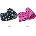 thumbnail image 6 of Cute Dog Bed Mats Soft Flannel Fleece Paw Foot Print Warm Pet Blanket Sleeping Beds Cover Mat For Small Medium Dogs Cats black white, 6 of 8