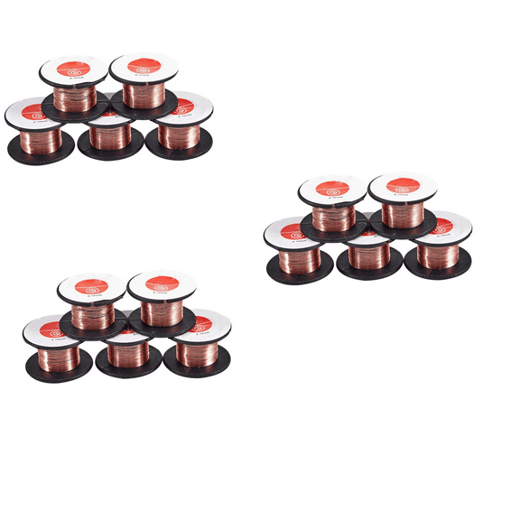 15 Pcs 0.1mm Diameter Copper Soldering Solder Enamelled Reel Wire