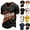 05# Black, variant on Germany Soccer Jersey Polo Shirts for Men Short Sleeve Print T Shirts Elastic Breathable Summer Workout Red XL