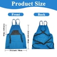 thumbnail image 5 of cyrico Gardening Apron, Harvest Apron with Pockets for Women and Men, Adjustable Cross Strap with Quick Release Pockets, Gardening Gifts for Mom and Dad, Blue, 5 of 7
