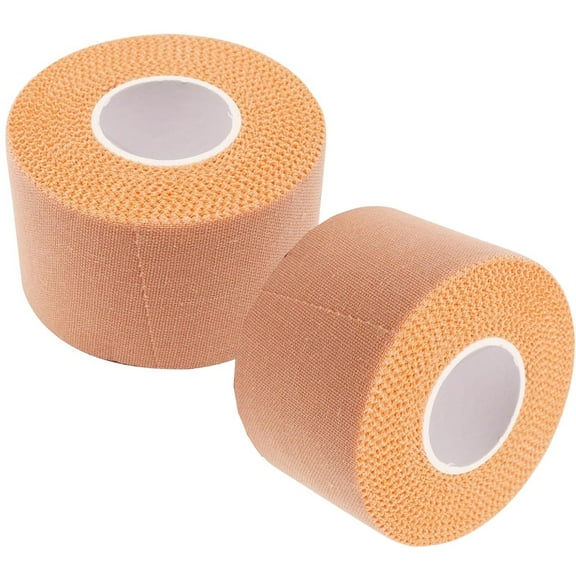 2 Pack Athletic Sports Tape,Bexikou Flexible Stretch Bandages for Medical Trainers & Athlete,Easy Tear Wrist Ankle Tape for Hockey, Tennis, Gymnastics & Boxing