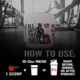 thumbnail image 5 of 5% Nutrition Rich Piana AllDayYouMay Caffeinated BCAA Energy Powder | Premium Pre Workout Amino Energy & Electrolytes | Hydration, Endurance & Recovery | 16.3 oz, 30 Servings (Southern Sweet Tea), 5 of 9