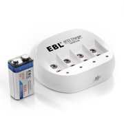 EBL Rechargeable 9-Volt General Purpose Battery, 10 Pcs, 10 Pack