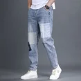 thumbnail image 4 of Pantalones vaqueros holgados para hombre, pantalones vaqueros holgados New Rock con gráficos de hip hop para hombre, tendencia apilada 2024, otoño coreano Y2k, vintage lavado, 4 of 4