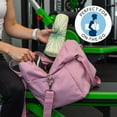 thumbnail image 5 of Green Tie Dye Hot Yoga Mat Towel Non Slip for Hot Yoga - Quick-Drying Yoga Mat Cover with 4 Corner Pockets with Travel Bag - Hot Yoga Towel Non Slip Grip Moisture Wicking Sweat 70"x26", 5 of 6