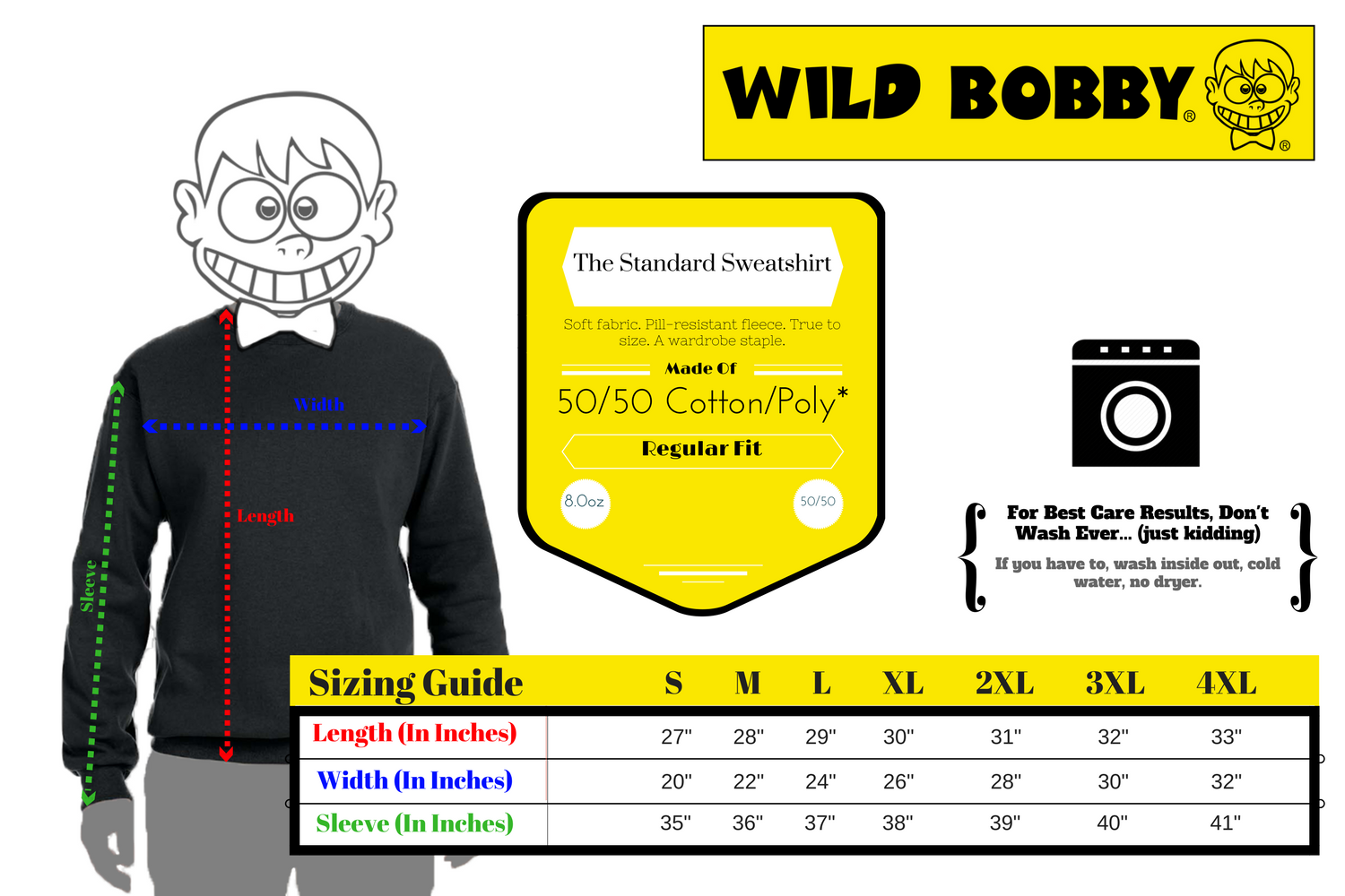 Wild Bobby, Kevin!!! Screaming SonMovie Ugly Christmas Sweater Unisex Crewneck Graphic Sweatshirt, Black, Small - image 3 of 3