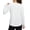 White, variant on Women's Long Sleeve Workout Shirts Lightweight Quick Dry Running Athletic Yoga Tops with Curved Hem Thumb Loop Light Blue XL