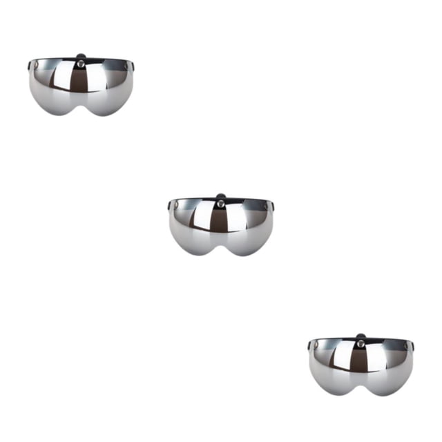 relayinert Safety On Road With Durable Goggle And Quick Release Buckle Comfortable silver-plated 3Set