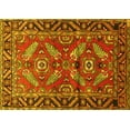 thumbnail image 1 of Ahgly Company Indoor Rectangle Persian Yellow Traditional Area Rugs, 7' x 9', 1 of 4